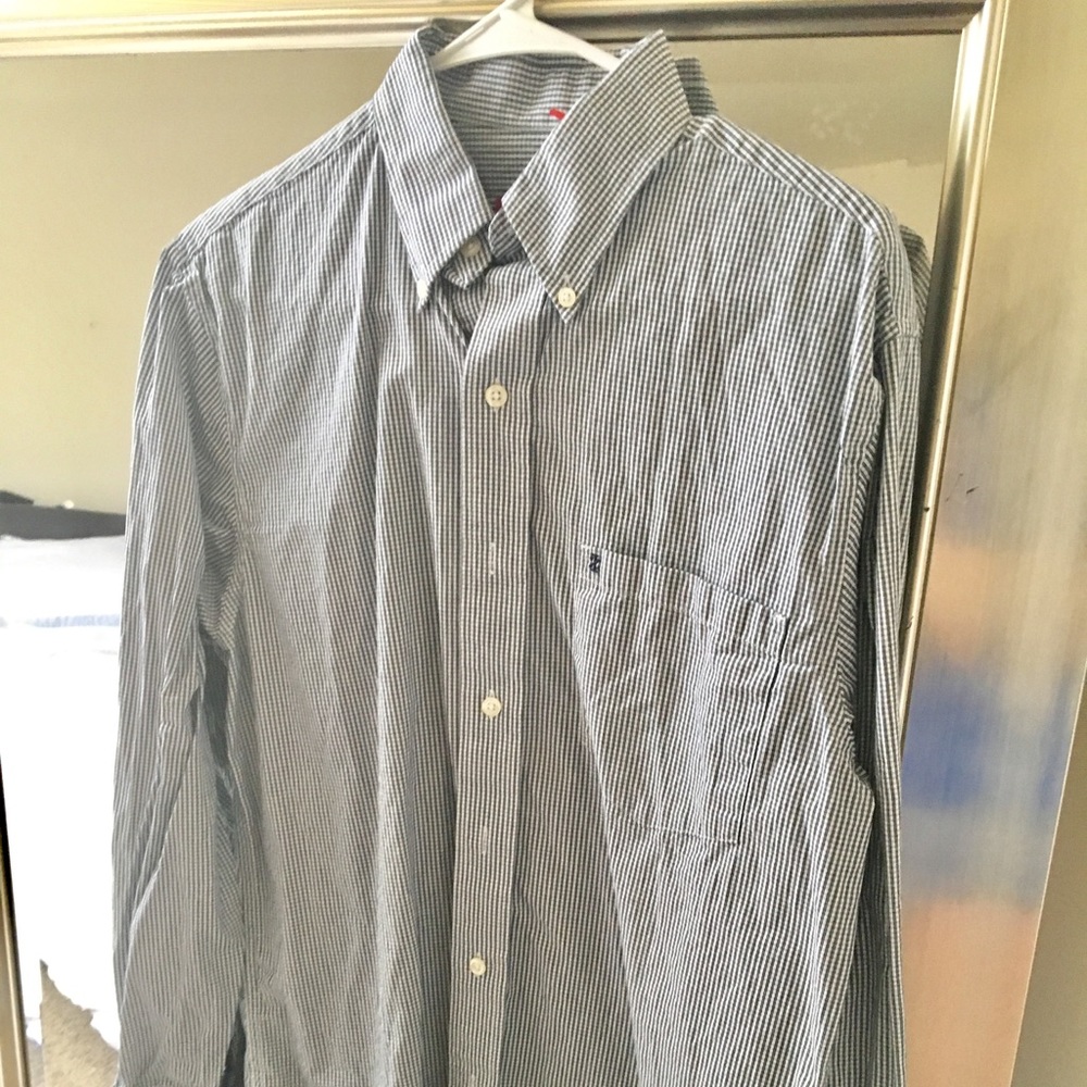 Navy and White dress shirt